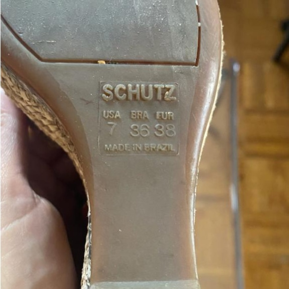 Previously owned Shultz wedges. US size 7 - Picture 6 of 6